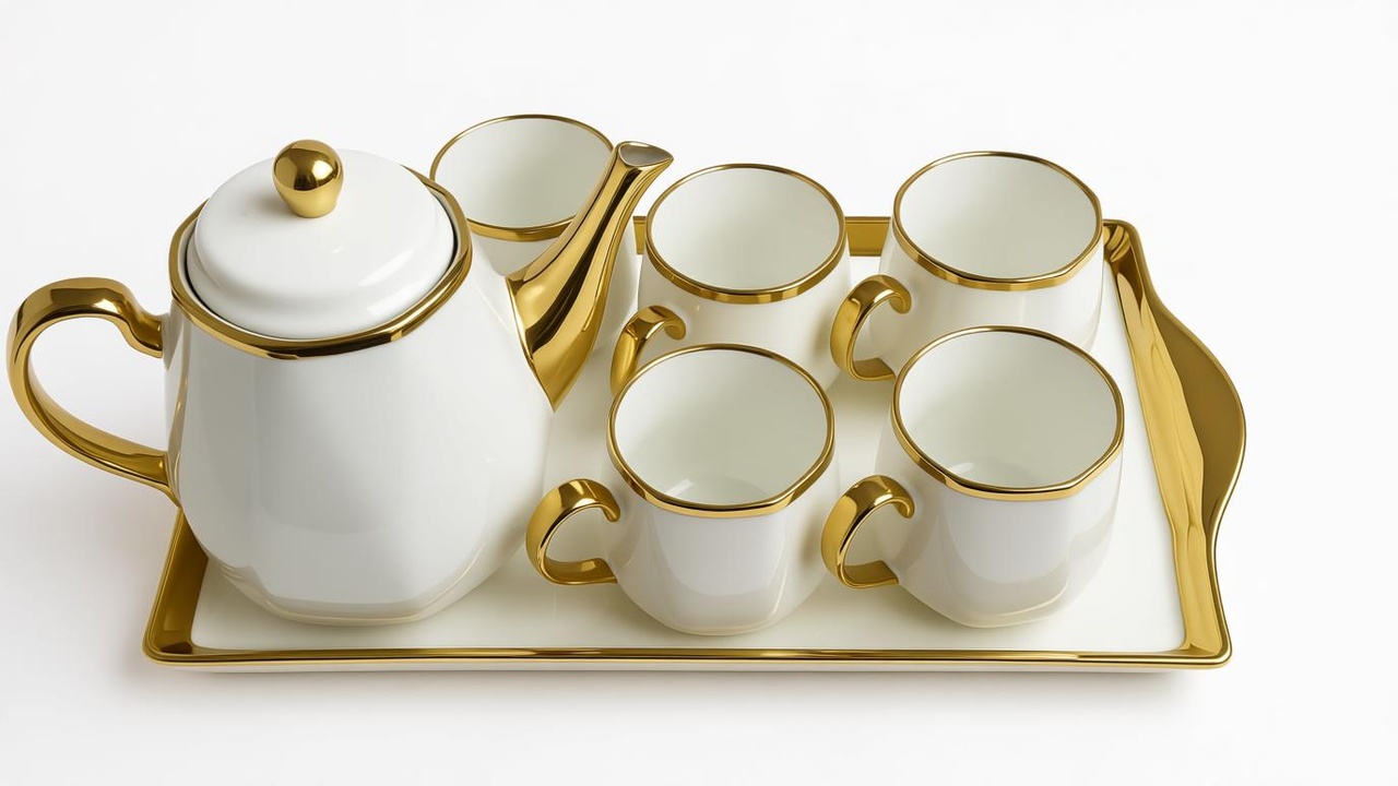 Tea Set With Tray